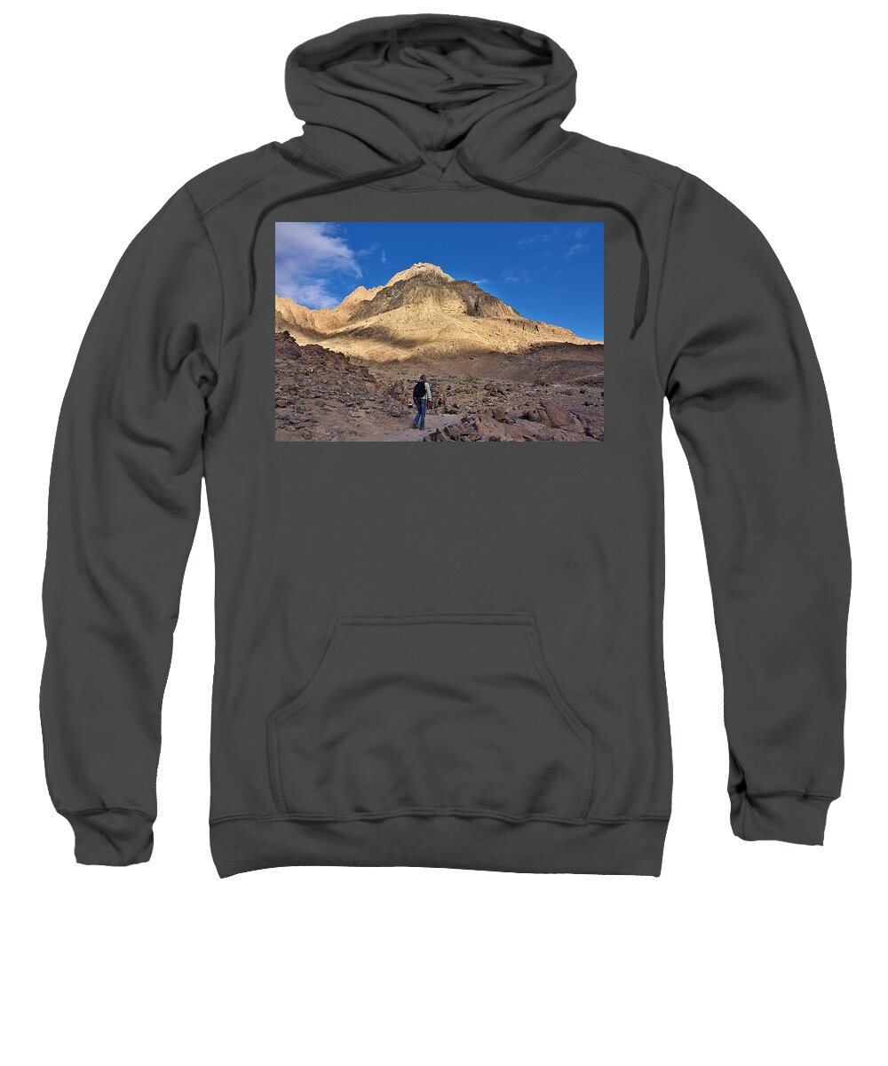 Desert Sweatshirt featuring the photograph Mount Sinai by Ivan Slosar