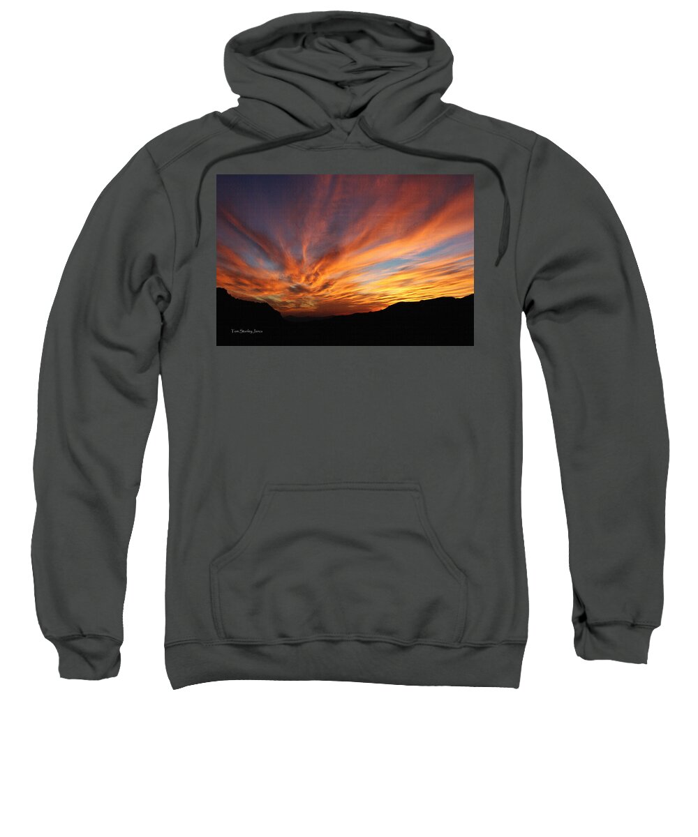 Mt Ord Sunset Arizona Sweatshirt featuring the photograph Mt Ord Sunset Arizona by Tom Janca