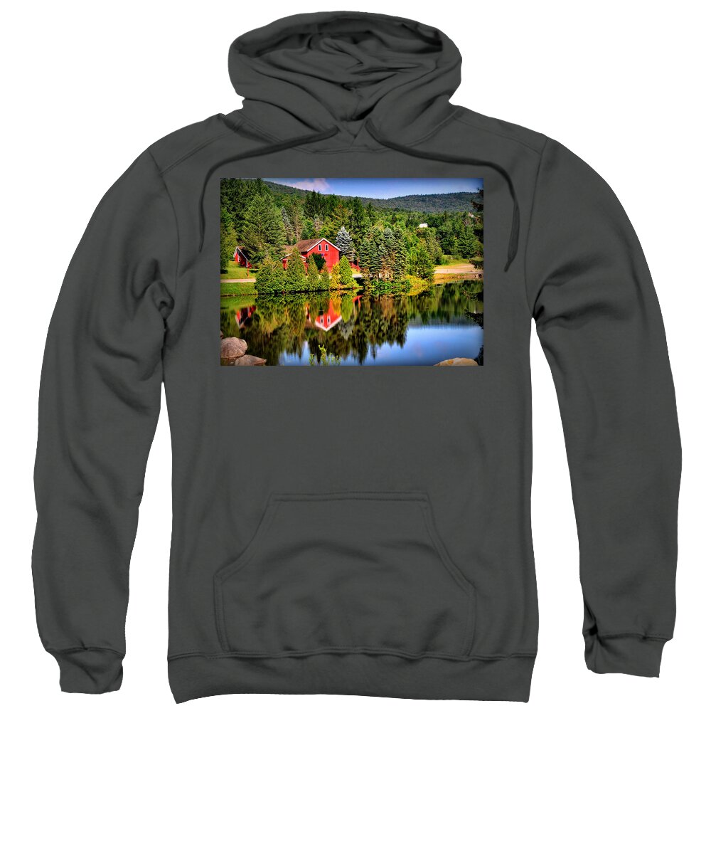 Mt. Snow Sweatshirt featuring the photograph Mt. Snow in Summer by Mitchell R Grosky