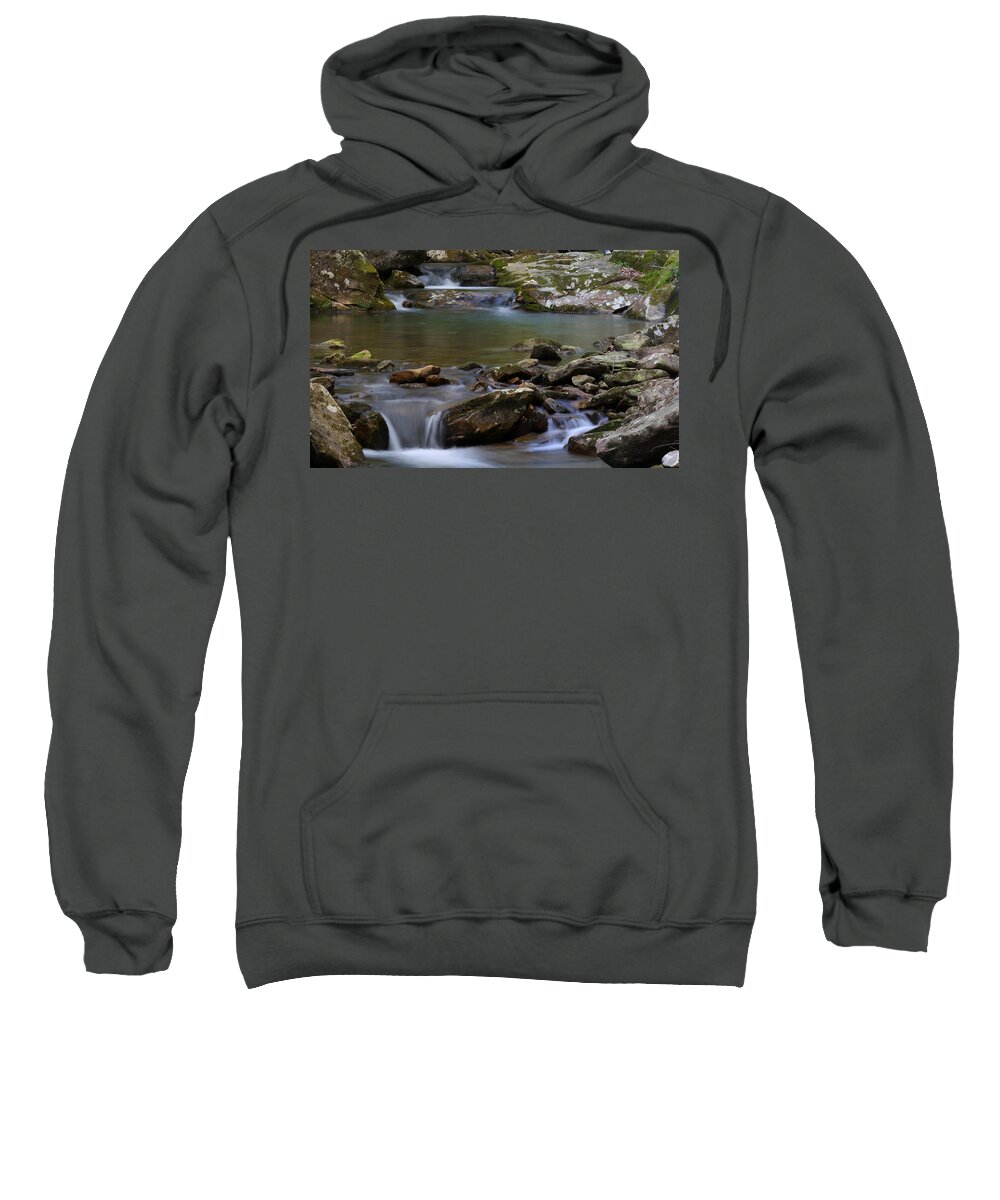 North Prong Of Flat Fork Creek Sweatshirt featuring the photograph North Prong Of Flat Fork Creek by Daniel Reed