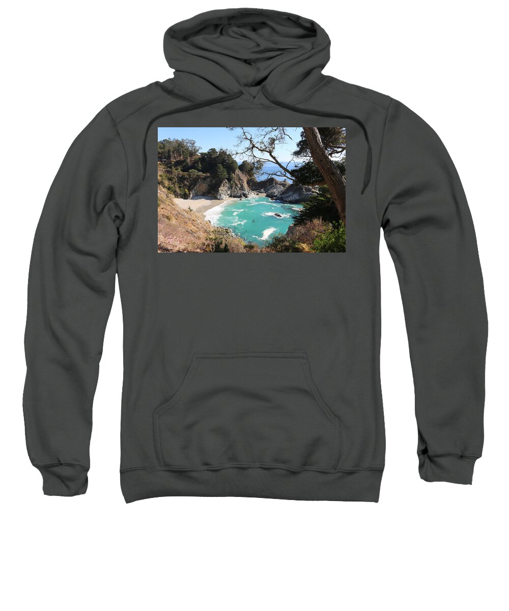 Big Sur Sweatshirt featuring the photograph Ocean Bliss by Christy Pooschke