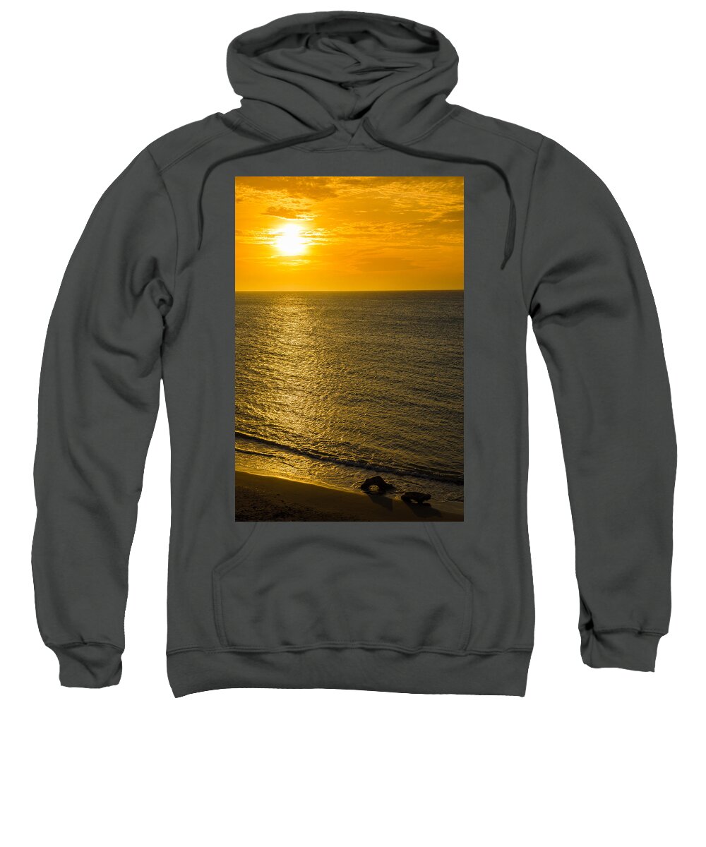 Sun Sweatshirt featuring the photograph Ocean Sunset by Jess Kraft