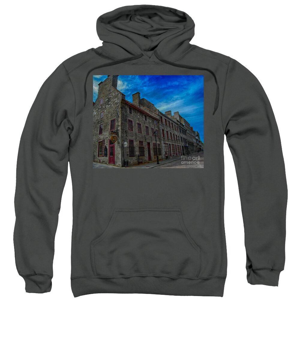 Old Montreal Sweatshirt featuring the photograph Old Montreal Charm by Bianca Nadeau