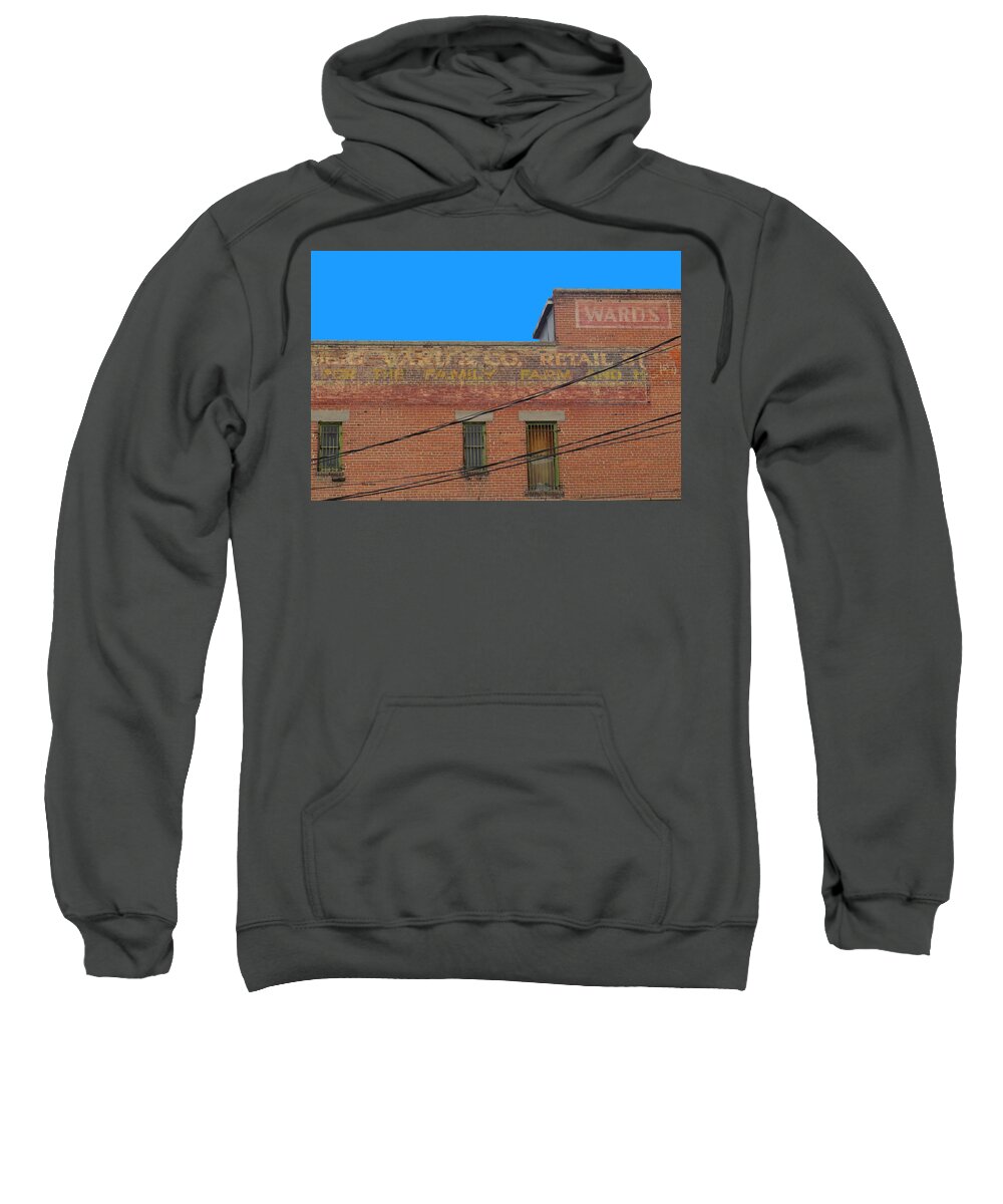 In Focus Sweatshirt featuring the photograph Old Sign by Dart Humeston