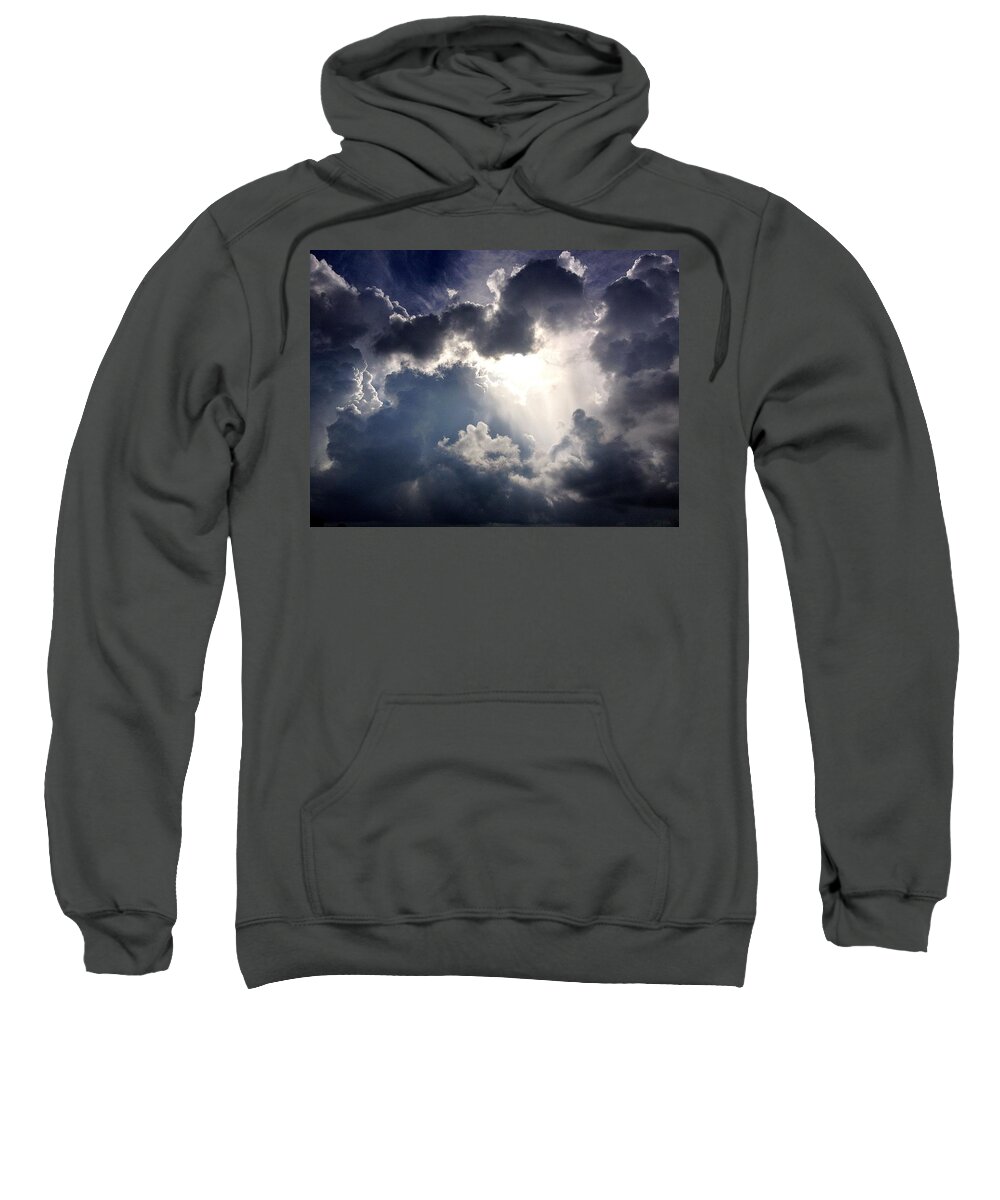 Sky Sweatshirt featuring the photograph Ominous by John Duplantis