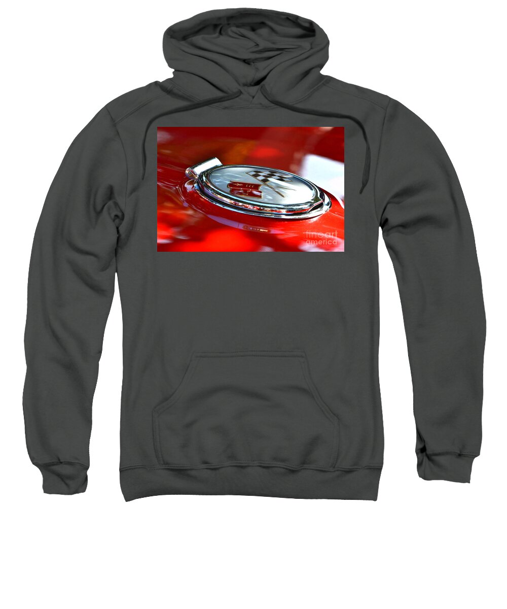  Sweatshirt featuring the photograph Orig F. Injected 63 Corvette Stingray by Dean Ferreira