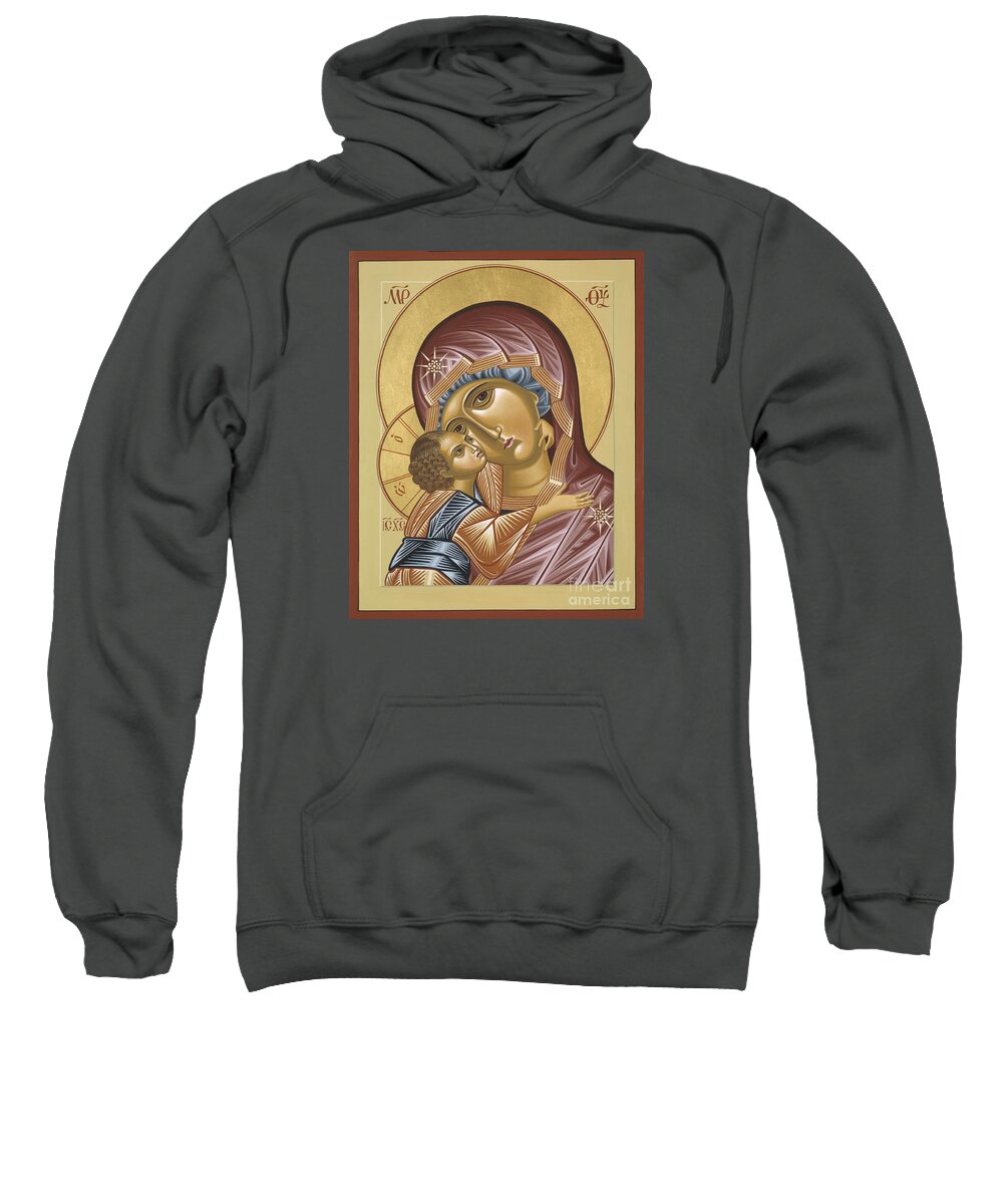 Mother Sweatshirt featuring the painting Our Lady of Grace Vladimir 002 by William Hart McNichols