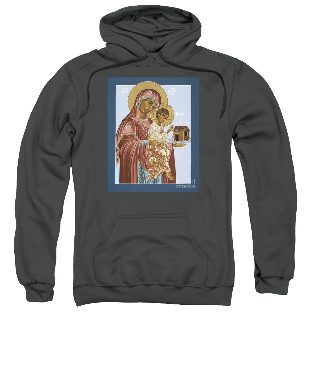 Icons Sweatshirt featuring the painting Our Lady of Loretto 033 by William Hart McNichols