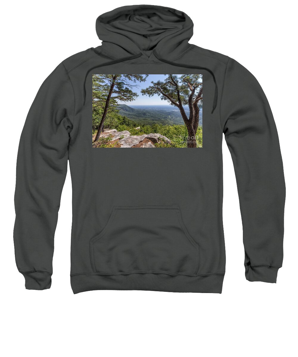 Fort-mountain Sweatshirt featuring the photograph Overlook at Fort Mountain by Bernd Laeschke