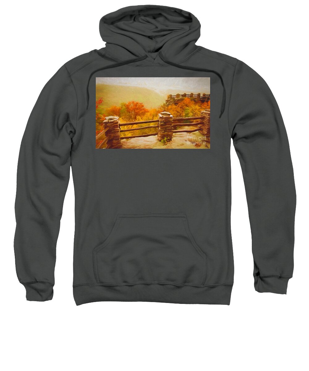 Fall Sweatshirt featuring the photograph Overlook - Fall in West Virginia by Kathleen K Parker