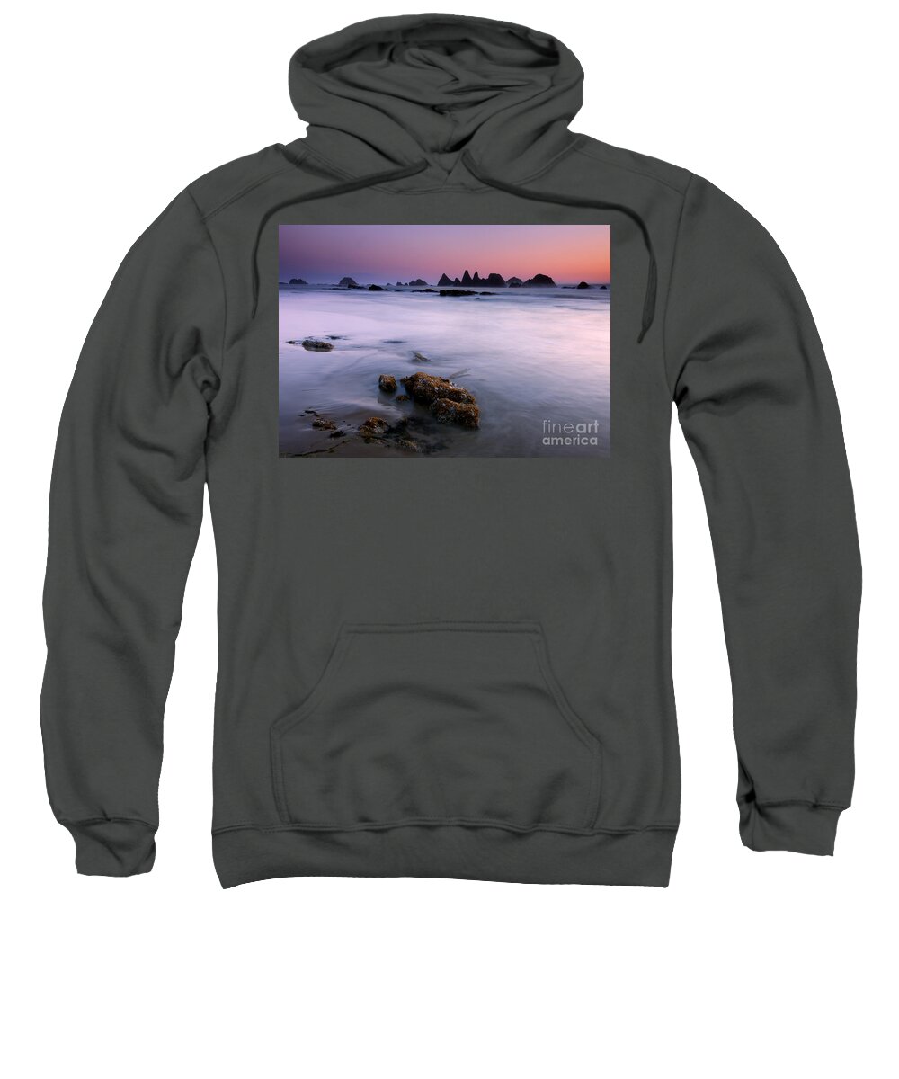 Seal Rock Sweatshirt featuring the photograph Pastel Sea by Michael Dawson