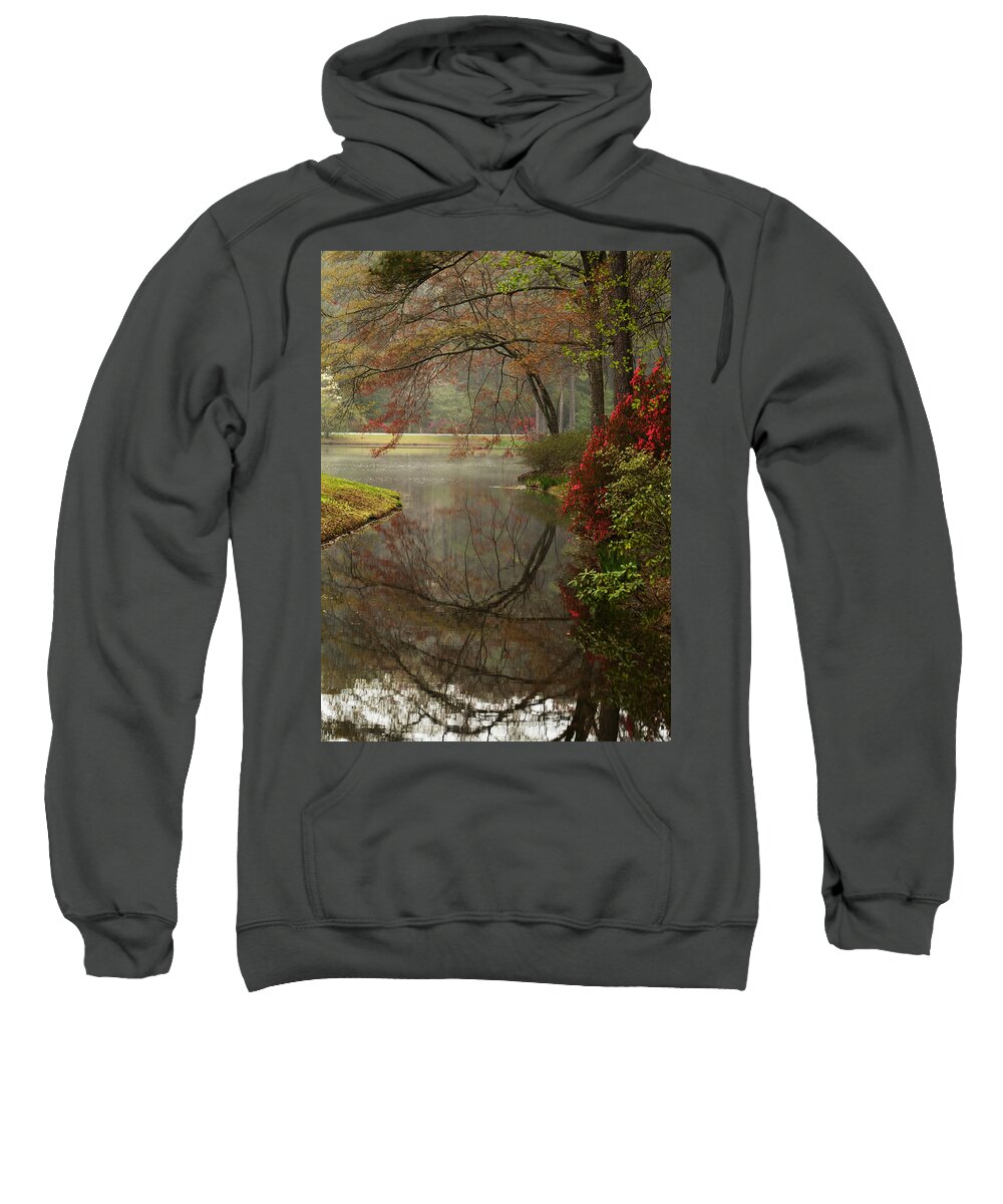 Callaway Sweatshirt featuring the photograph Peace in a Garden by Kathy Clark