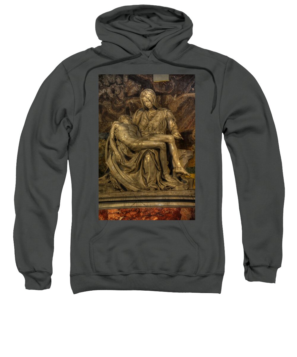 Saint Peters Sweatshirt featuring the photograph Pieta by Michael Kirk