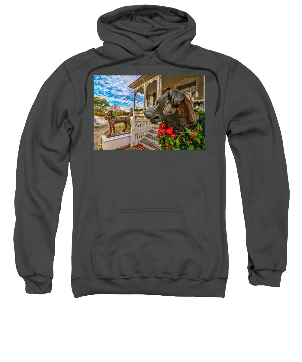 2013 Sweatshirt featuring the photograph Pillot House Dogs by Tim Stanley