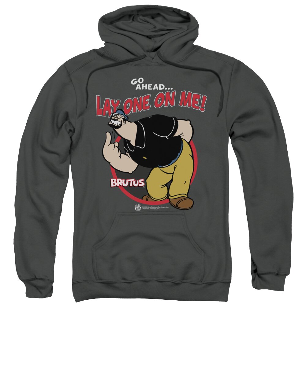 Popeye Sweatshirt featuring the digital art Popeye - Lay One On Me by Brand A