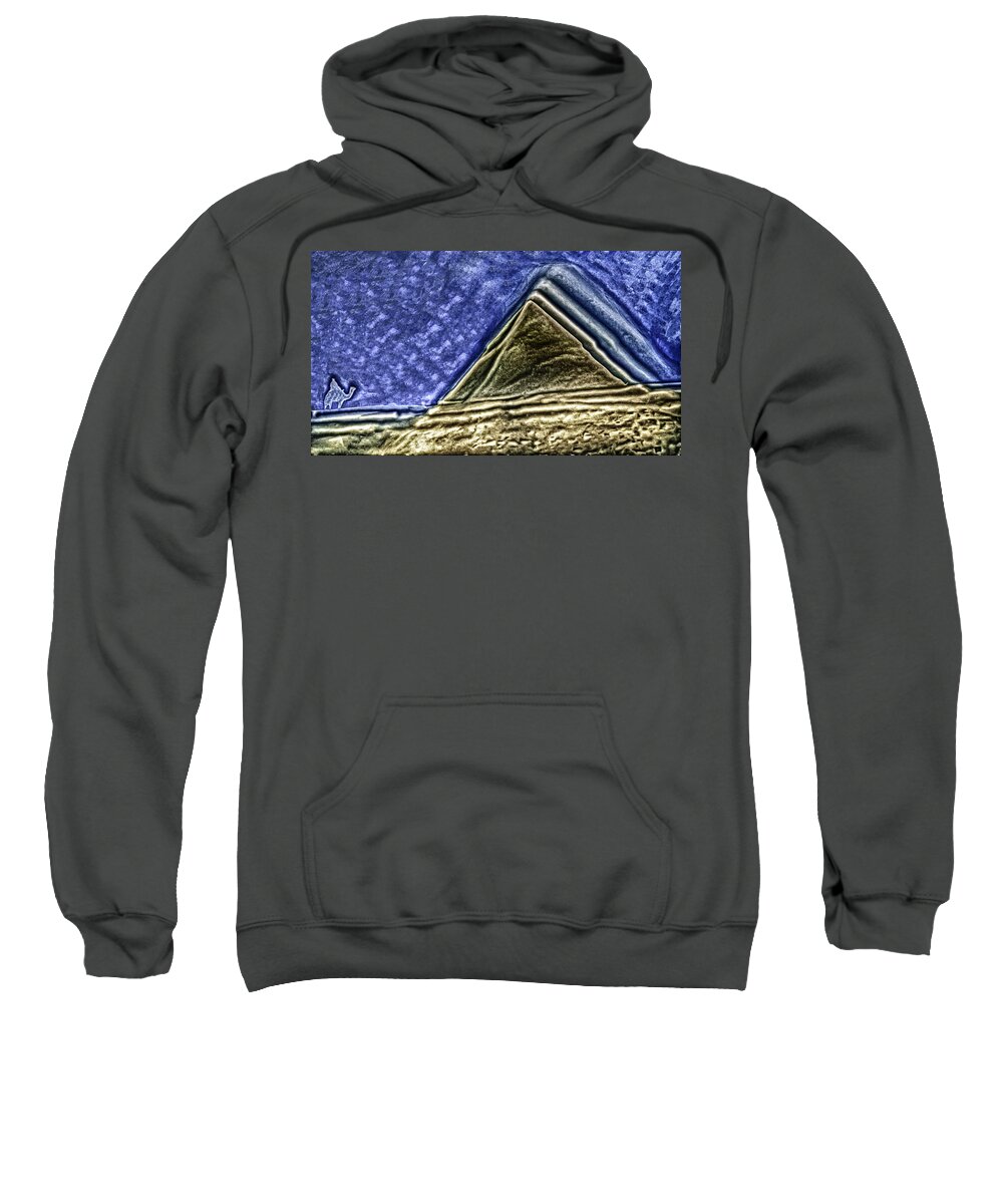 Pyramid Sweatshirt featuring the photograph Pyramid and Camel by Eye Olating Images