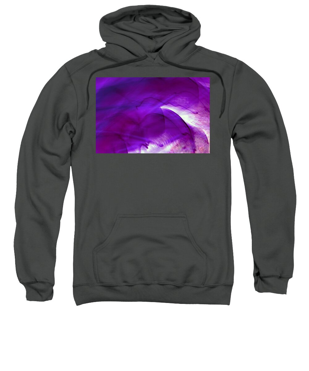 Mysterious Sweatshirt featuring the photograph Remembrance - Purple by Carolyn Jacob