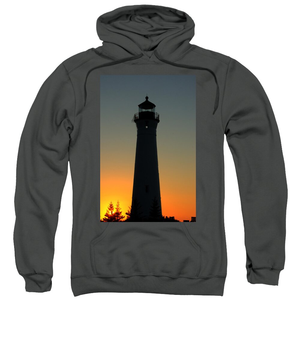 Lighthouse Sweatshirt featuring the photograph Remote Lighthouse by Patricia Dennis