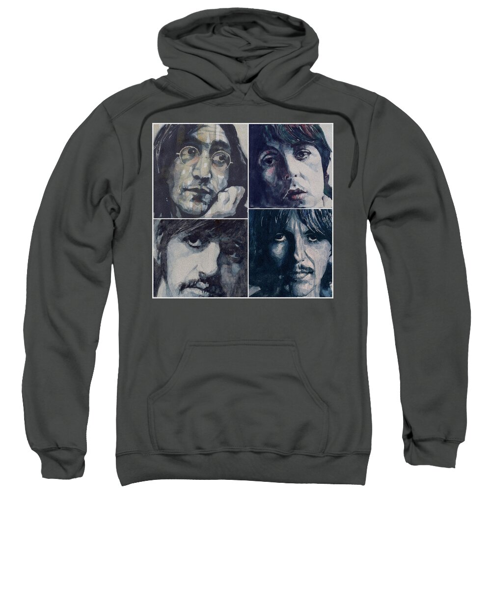 The Beatles Sweatshirt featuring the painting Reunion by Paul Lovering