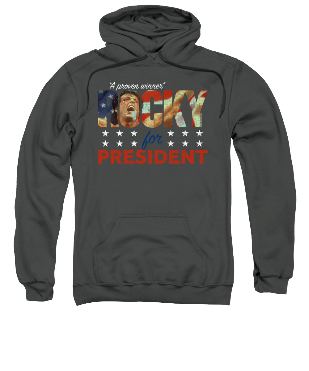  Sweatshirt featuring the digital art Rocky - A Proven Winner by Brand A