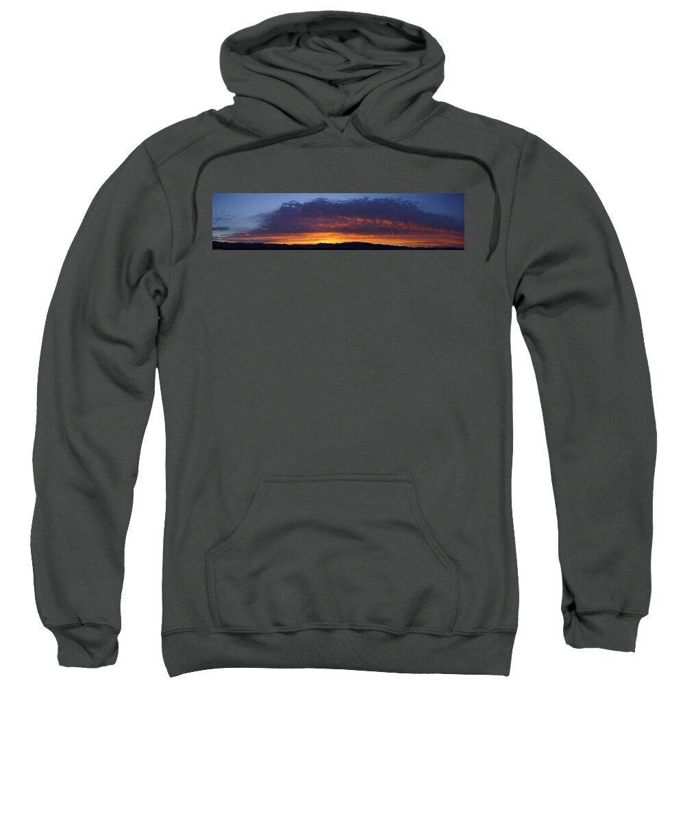 Rogue Valley Sweatshirt featuring the photograph Rogue Valley Sunset Panoramic by Mick Anderson
