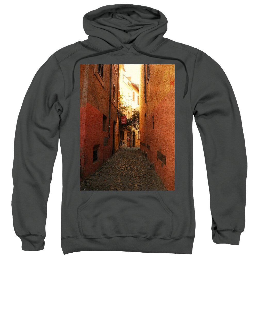 Rome Sweatshirt featuring the photograph Romano Cartolina by Micki Findlay