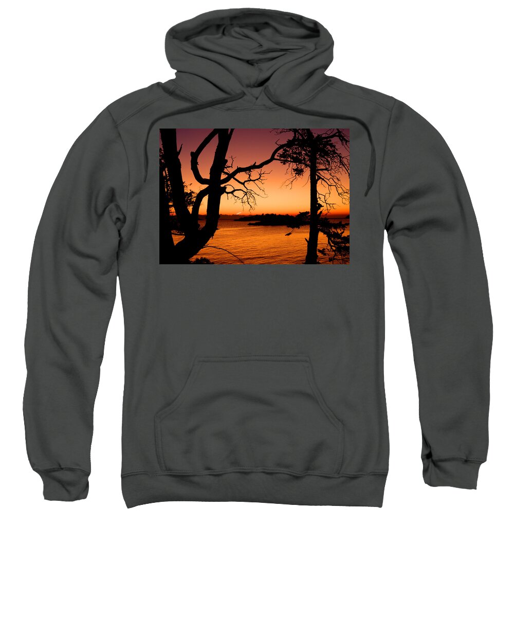 Sunrise Sweatshirt featuring the photograph Salish Sunrise II by Randy Hall