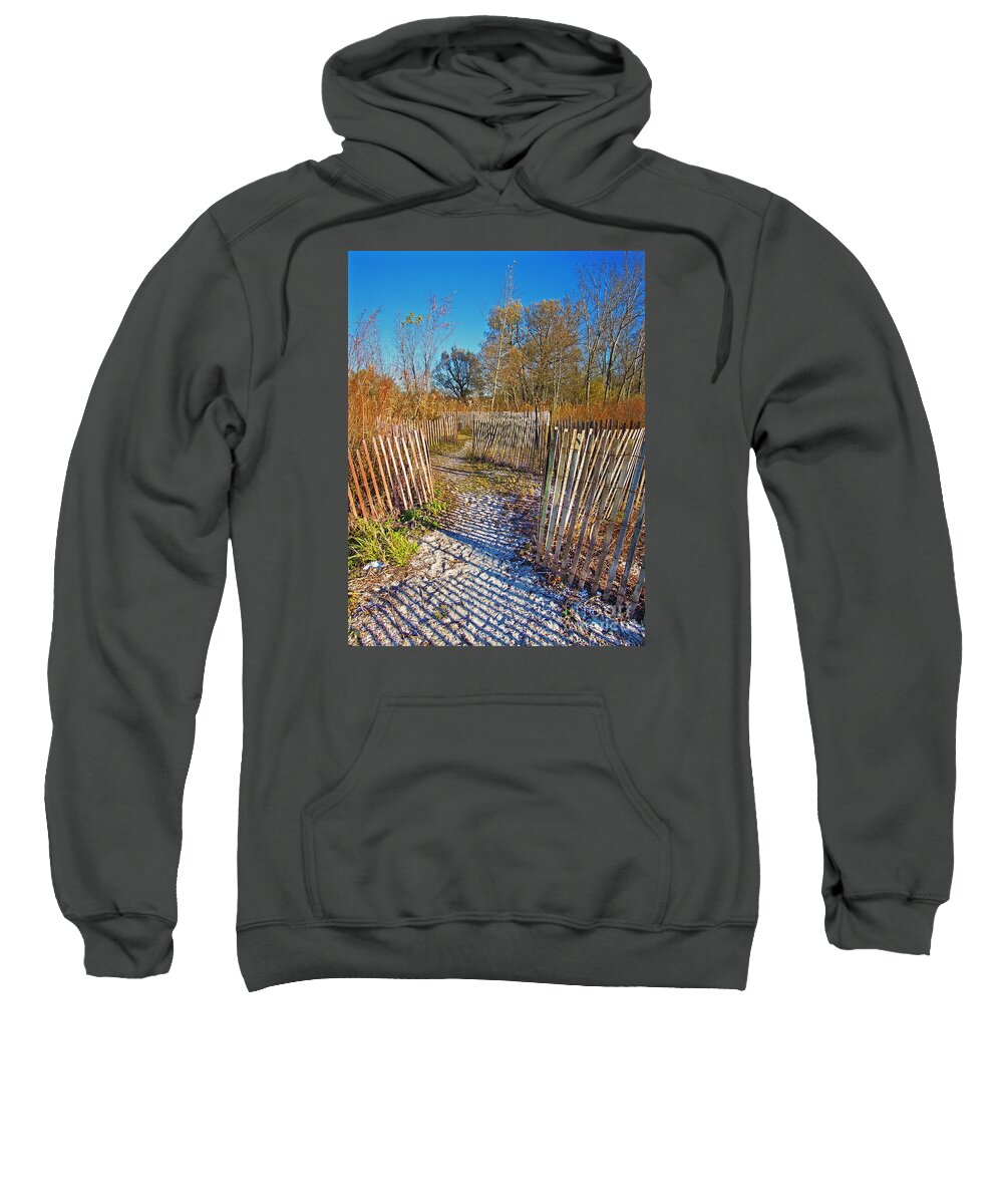 Festblues Sweatshirt featuring the photograph Serenity Trail.... by Nina Stavlund
