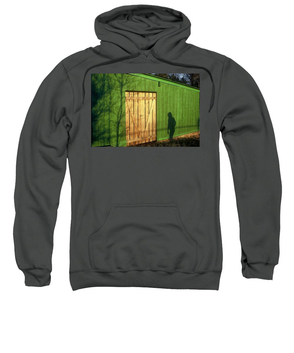 Abstract Sweatshirt featuring the photograph Shadow Man by Rodney Lee Williams