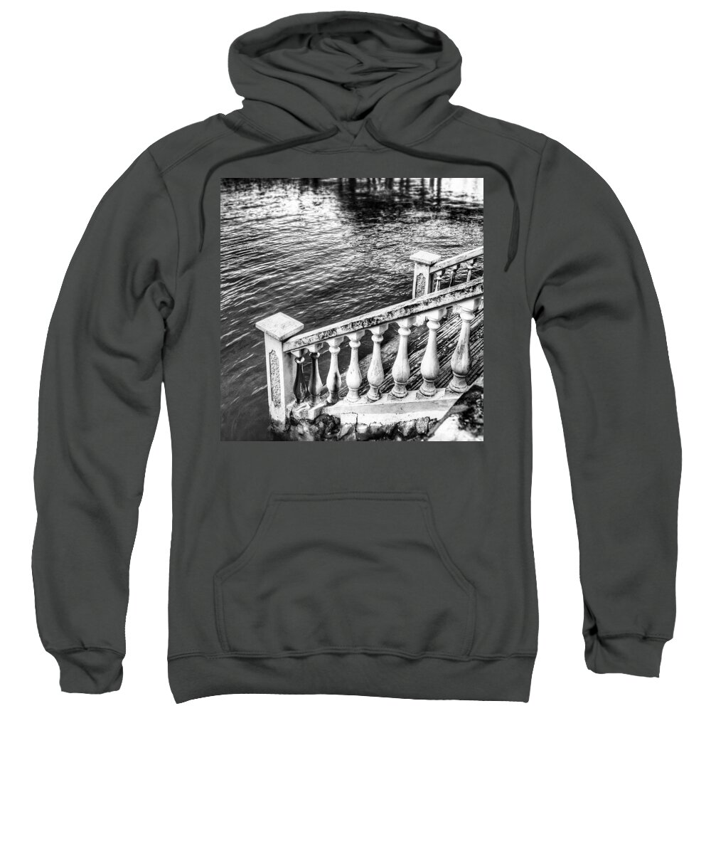 Beautiful Sweatshirt featuring the photograph Sinking Steps, Singapore by Aleck Cartwright