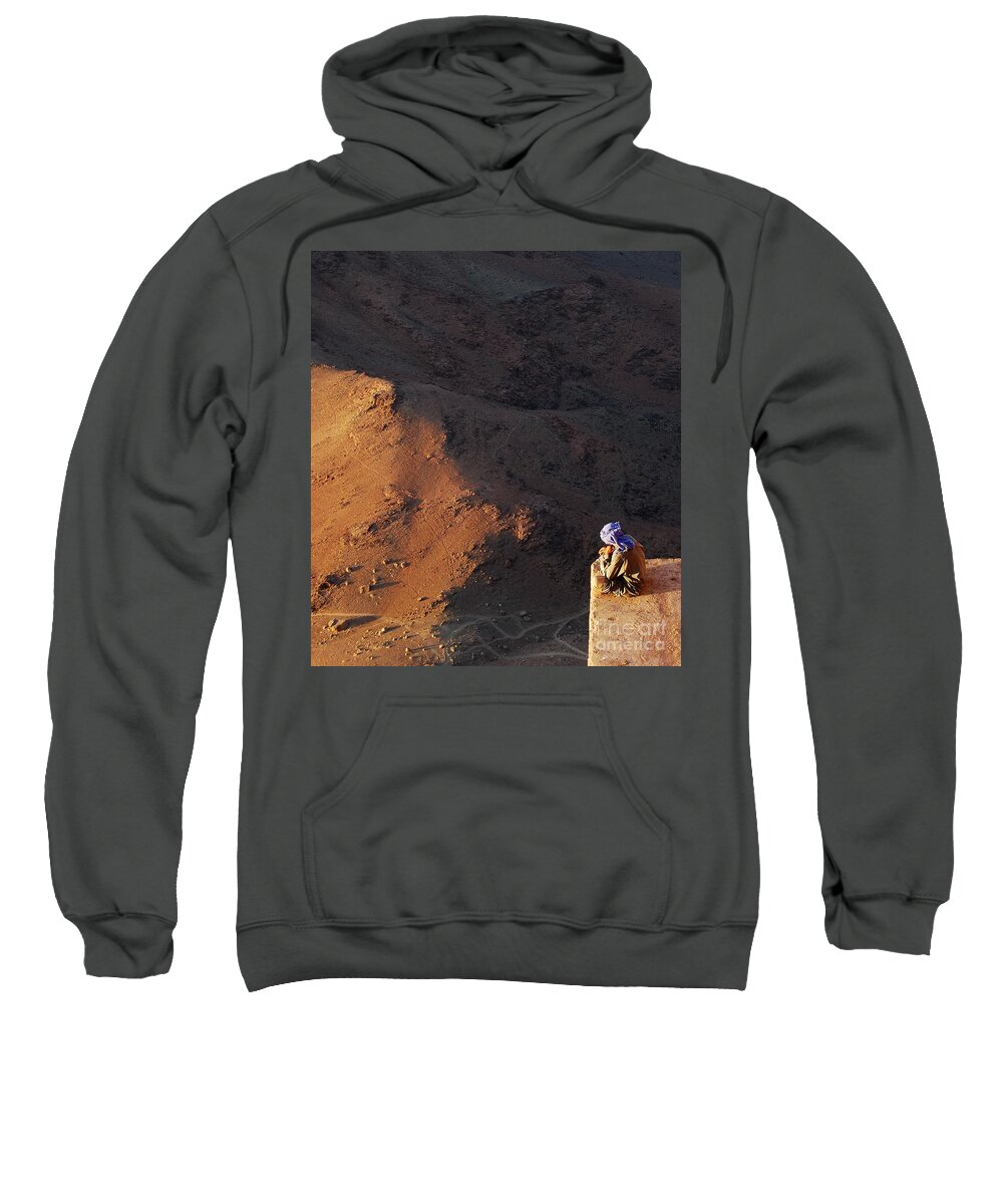 Mount Moses Sweatshirt featuring the photograph Sitting On Top Of The World by Hannes Cmarits