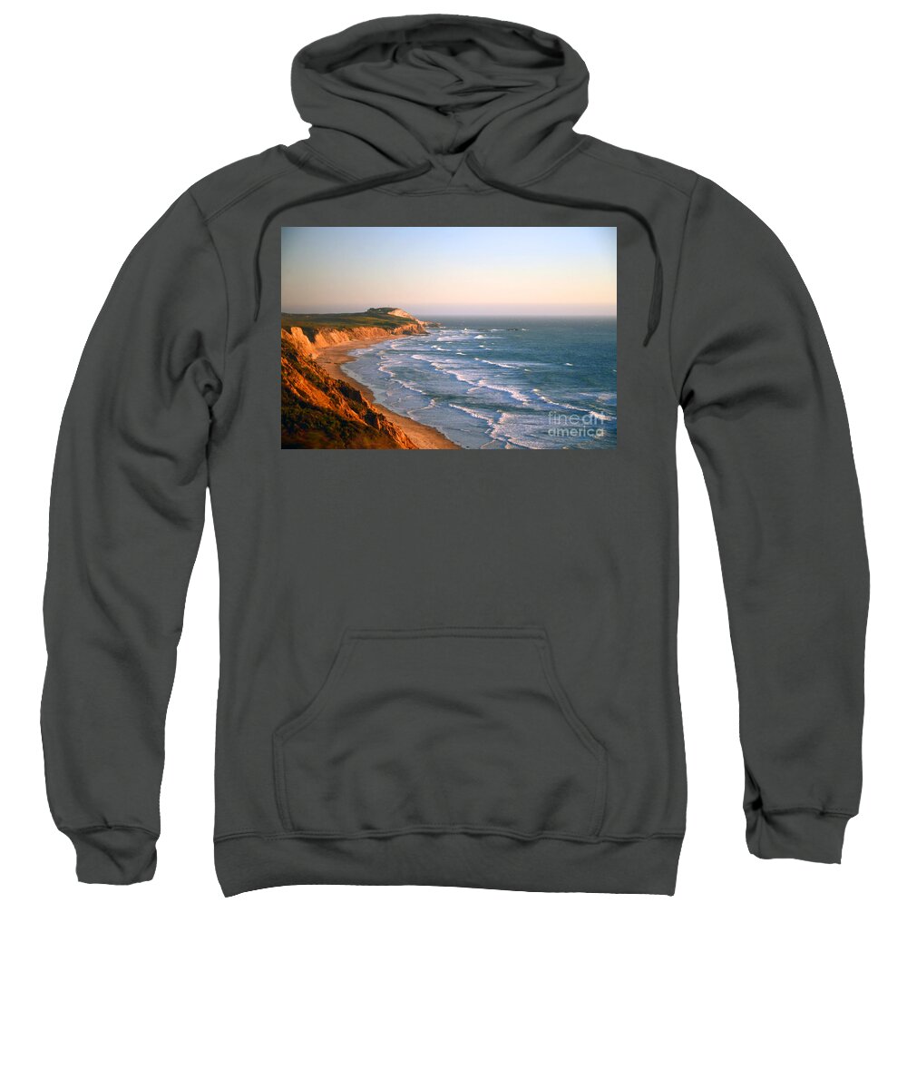 Pacific Sweatshirt featuring the photograph SoCal Coastline Sunset by Clayton Bruster