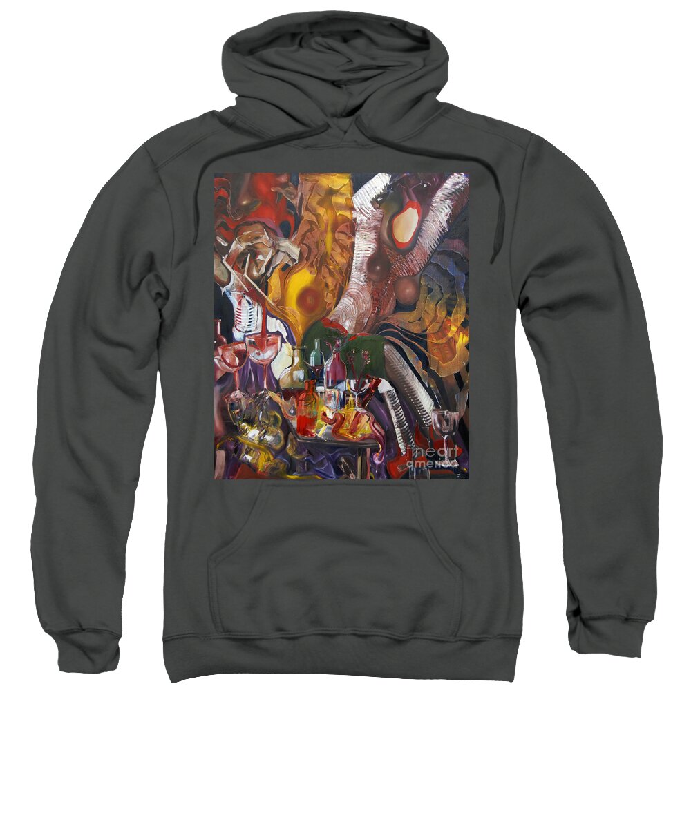 Celebration Sweatshirt featuring the painting Something To Shout About by James Lavott