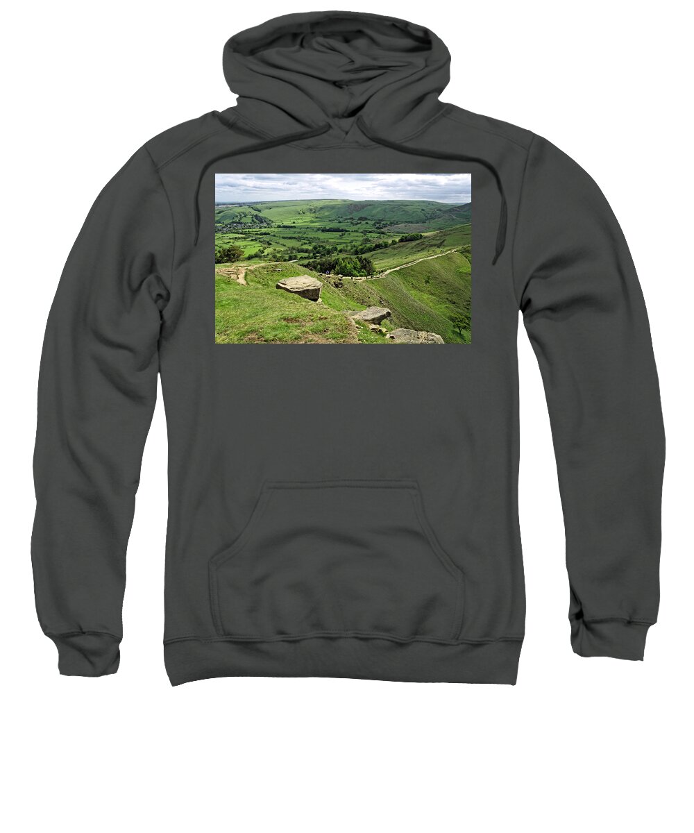 Britain Sweatshirt featuring the photograph South from the Summit of Back Tor by Rod Johnson