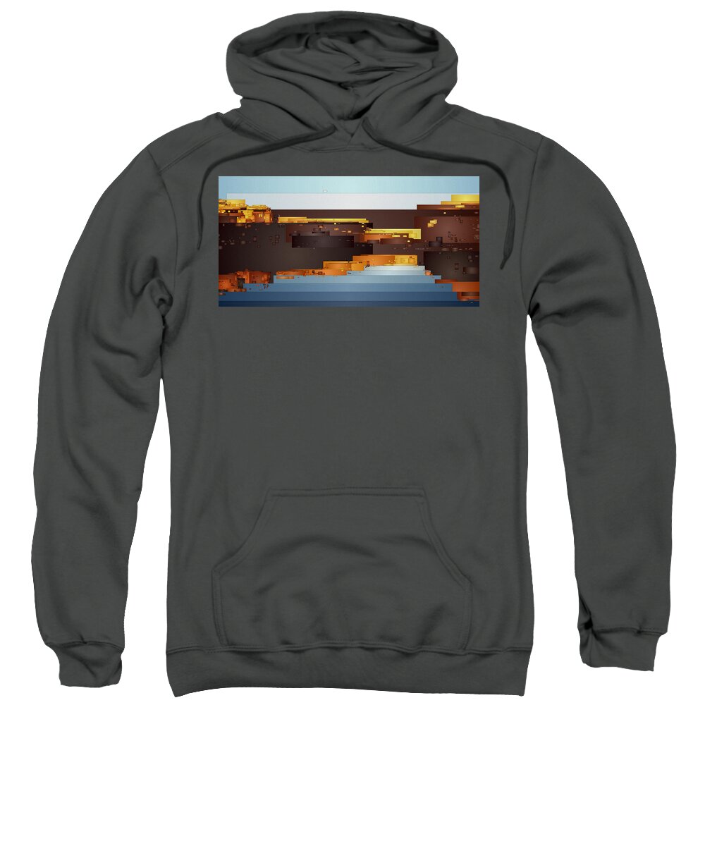 Digital Sweatshirt featuring the digital art Southwest Sunrise 1 by David Hansen