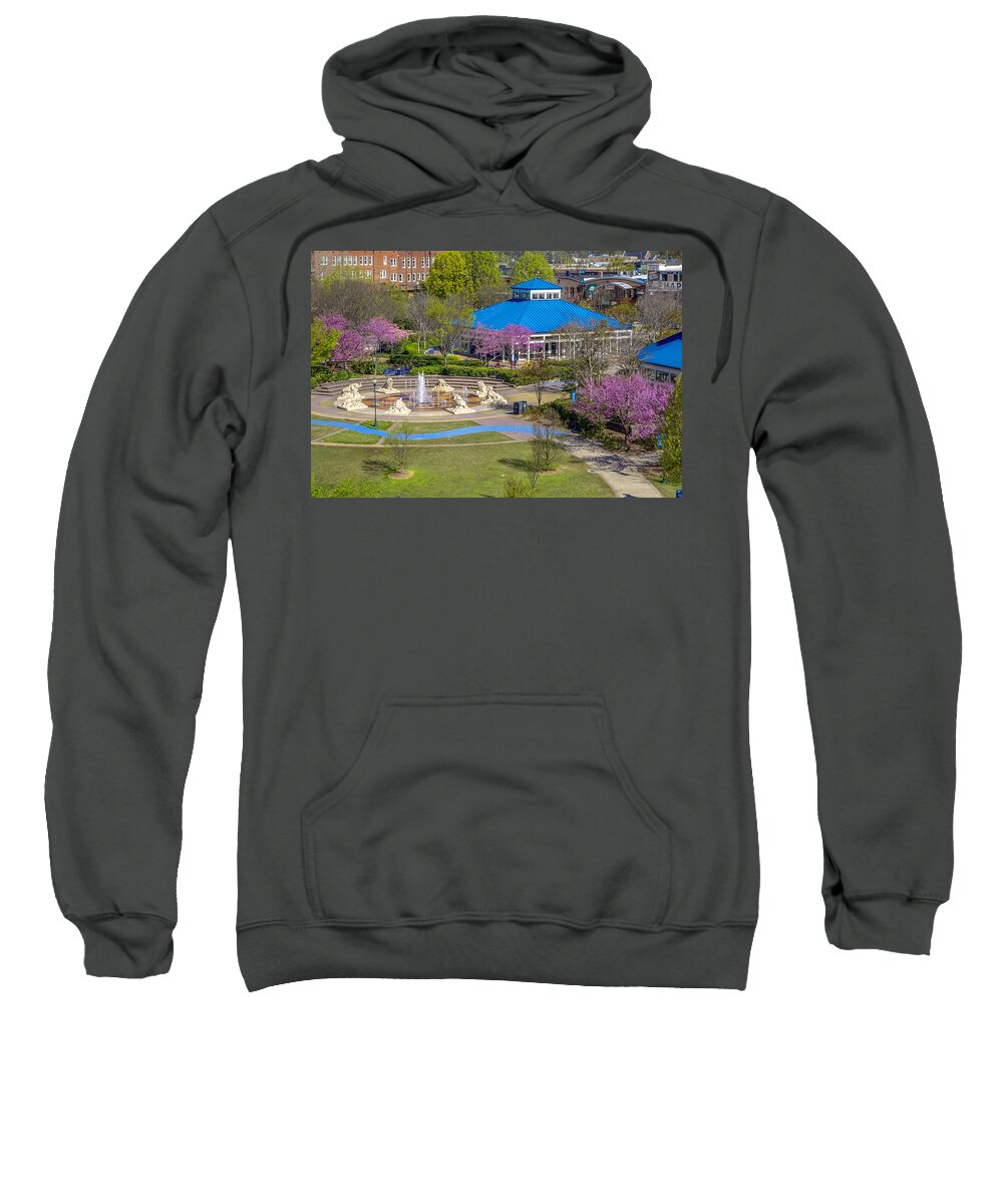 Chattanooga Sweatshirt featuring the photograph Spring Coolidge Park 2 by Tom and Pat Cory