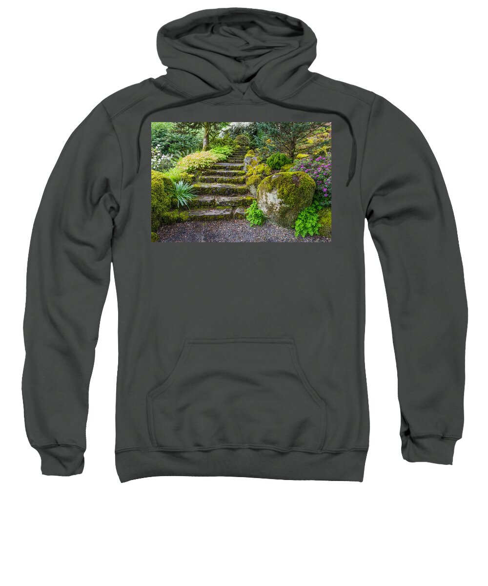 Stairway Sweatshirt featuring the photograph Stairway To The Secret Garden by Priya Ghose