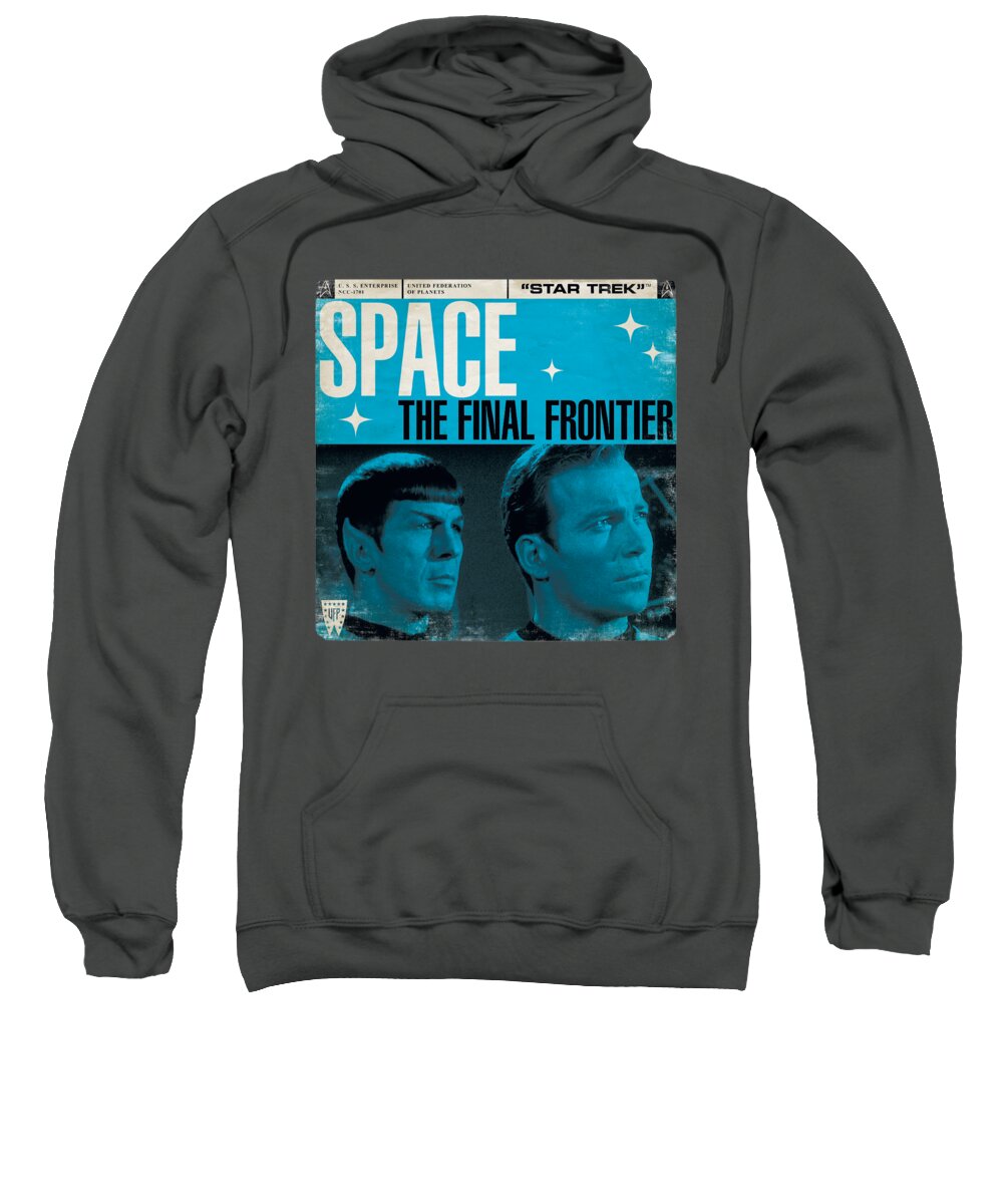  Sweatshirt featuring the digital art Star Trek - Final Frontier Cover by Brand A