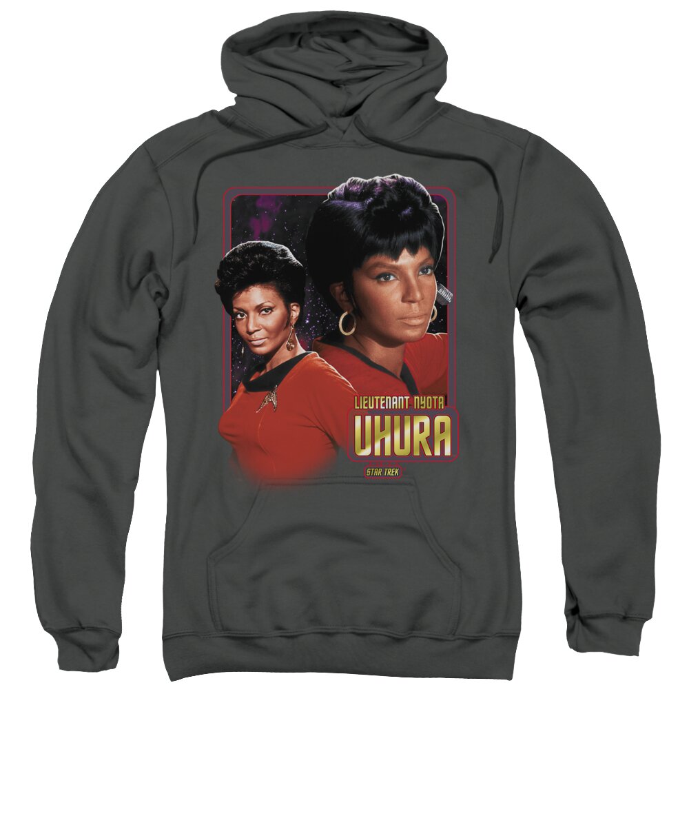 Star Trek Sweatshirt featuring the digital art Star Trek - Lieutenant Uhura by Brand A