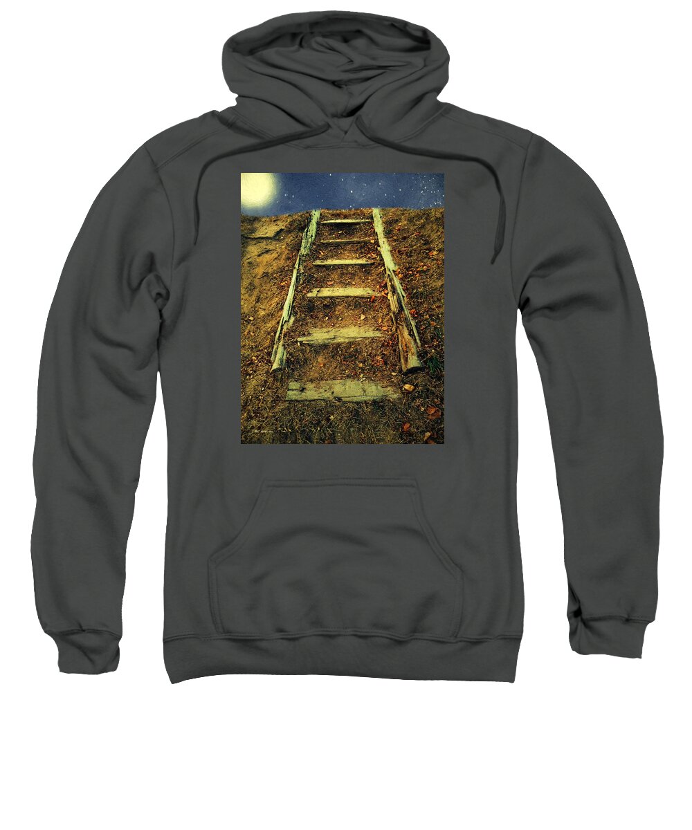 Landscape Sweatshirt featuring the painting Starclimb by RC DeWinter