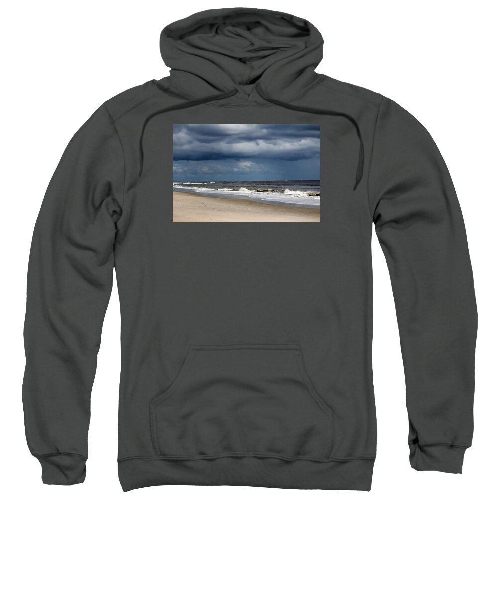 Beach Sweatshirt featuring the photograph Storm Clouds by Cynthia Guinn
