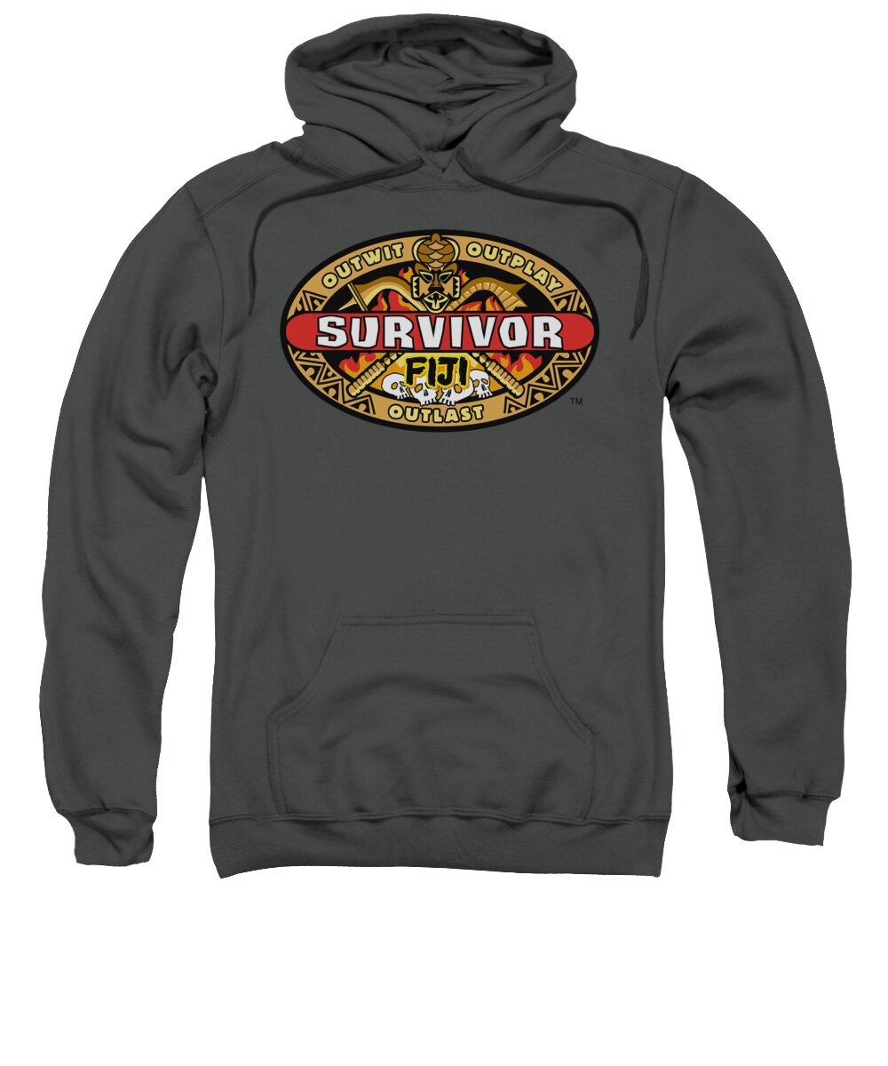 Survivor Sweatshirt featuring the digital art Survivor - Fiji by Brand A
