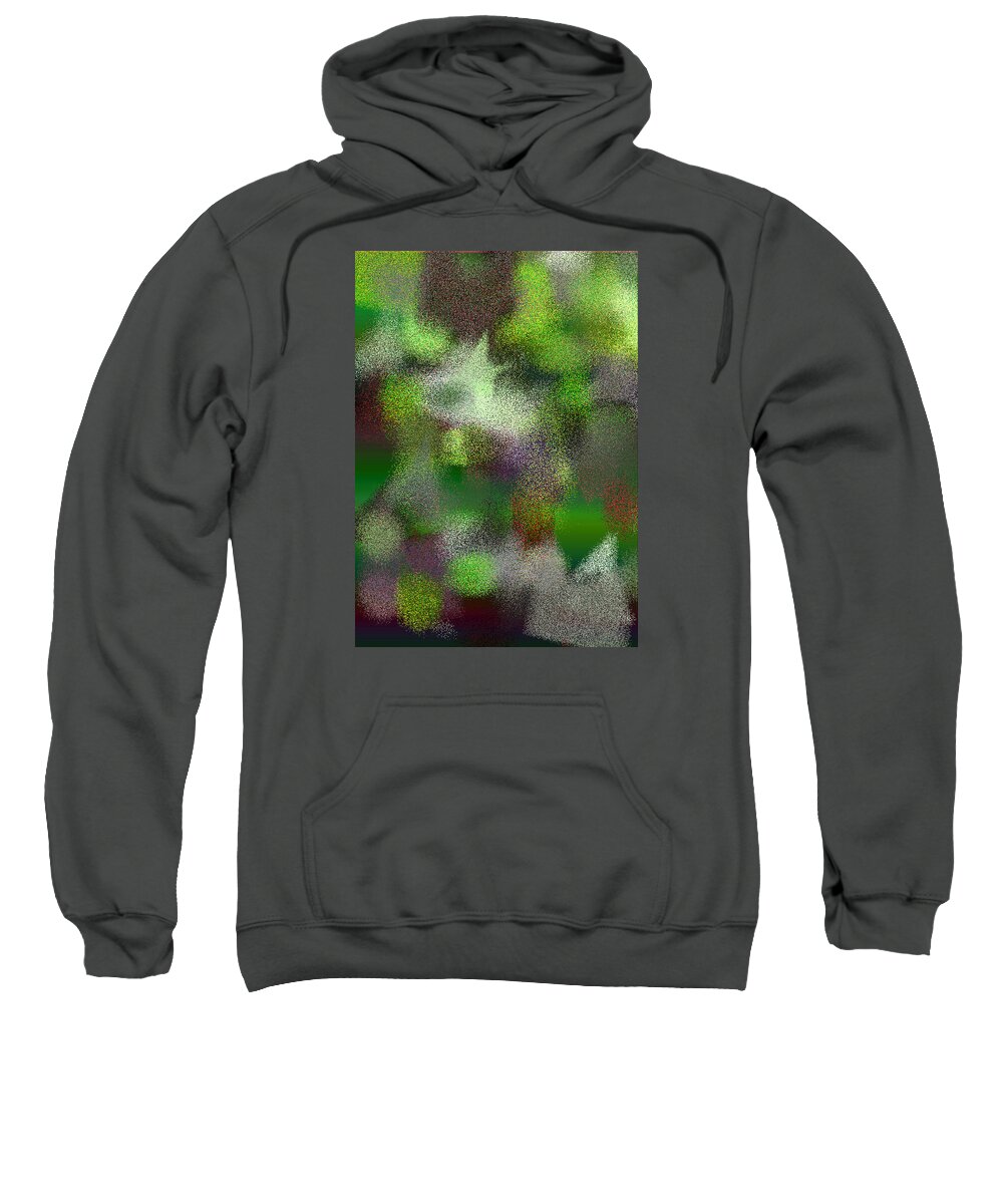 Abstract Sweatshirt featuring the digital art T.1.190.12.5x7.3657x5120 by Gareth Lewis