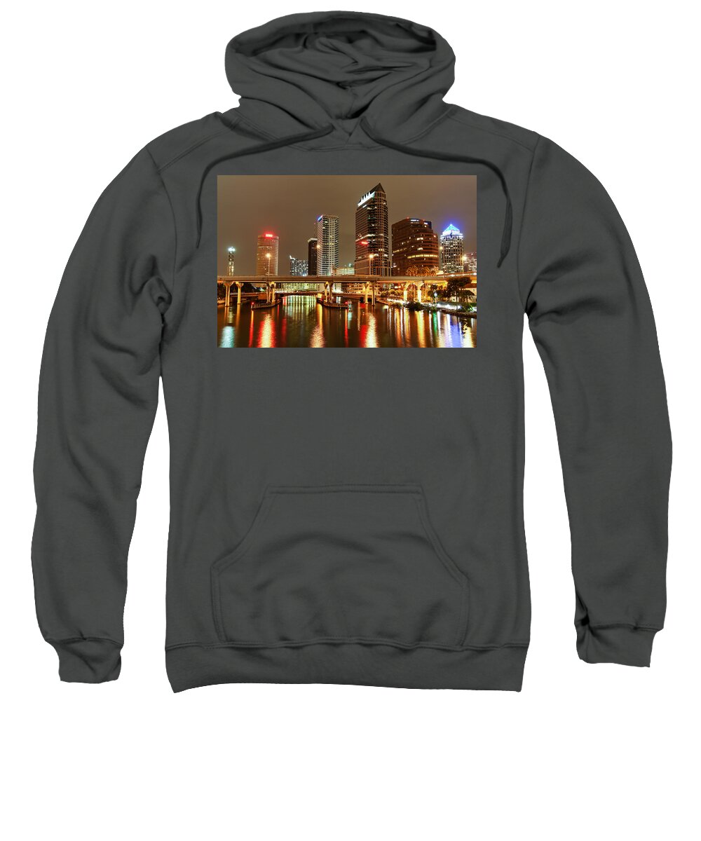 Florida Sweatshirt featuring the photograph Tampa Skyline by Stefan Mazzola