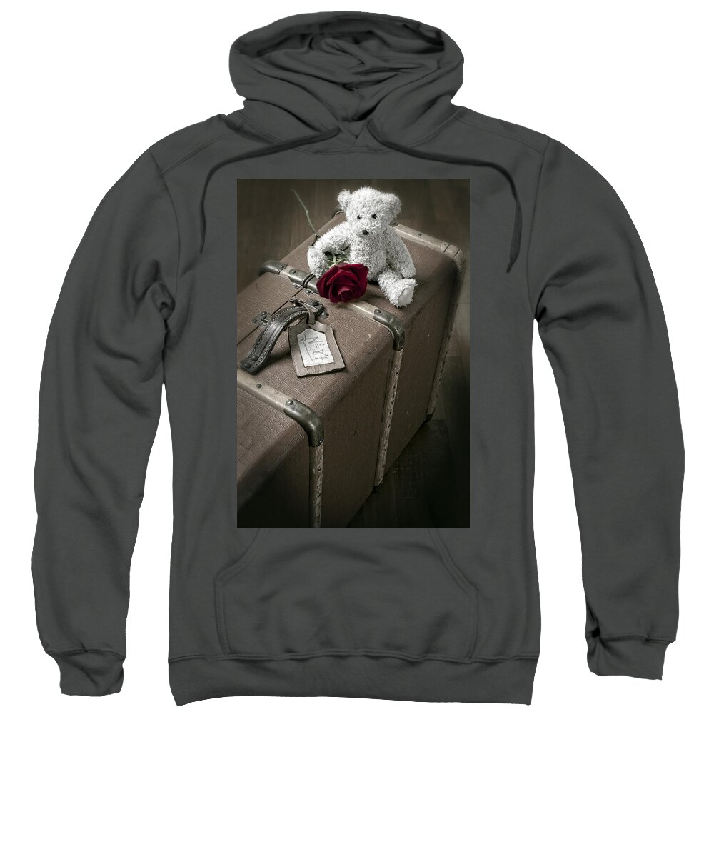 Rose Sweatshirt featuring the photograph Teddy Wants To Travel by Joana Kruse