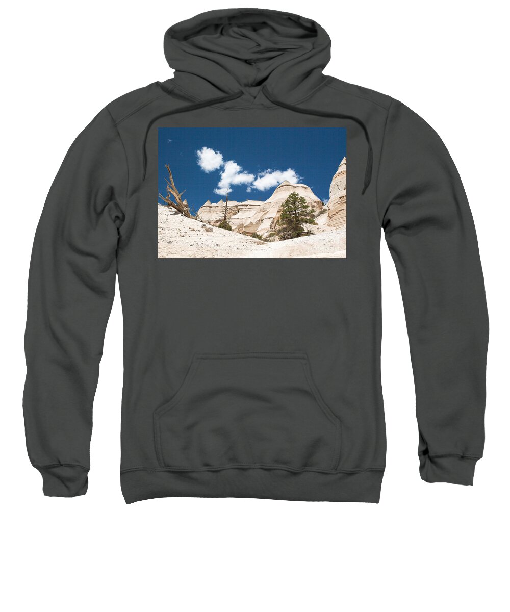 National Monuments Sweatshirt featuring the photograph High Noon At Tent Rocks by Roselynne Broussard