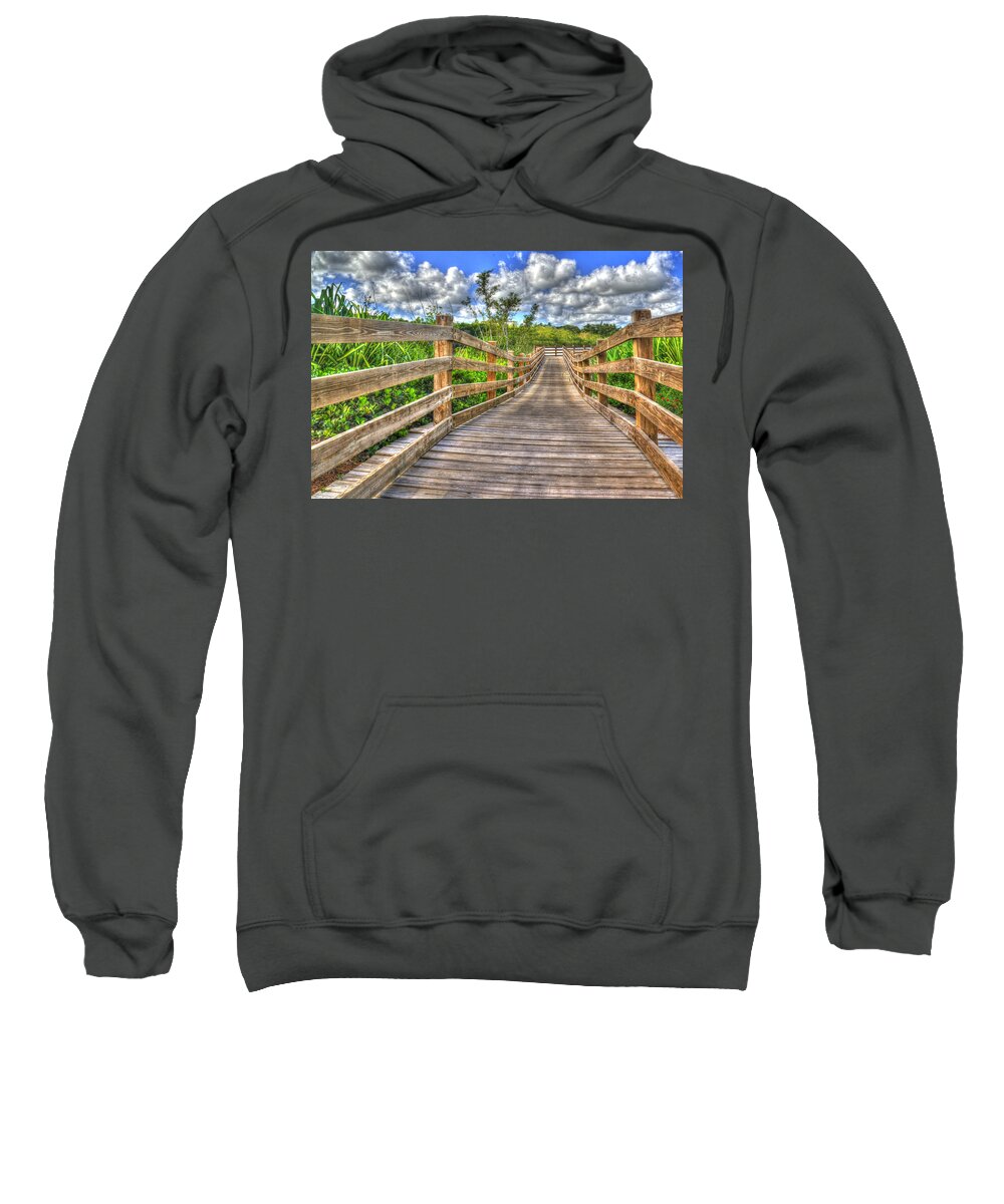 Photography Sweatshirt featuring the photograph The Boardwalk by Paul Wear