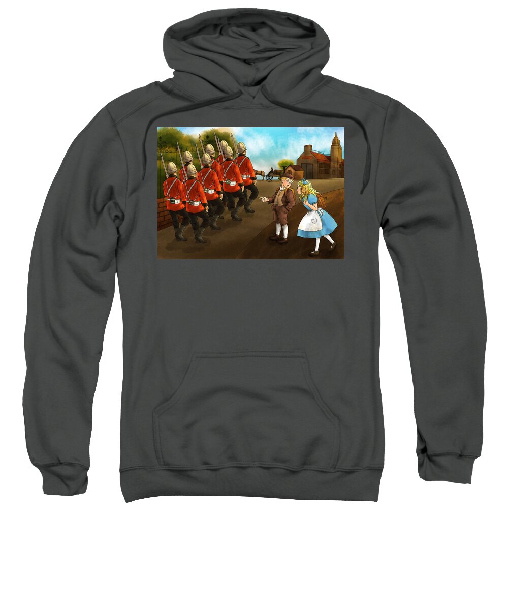 Wurtherington Sweatshirt featuring the painting The British Soldiers by Reynold Jay