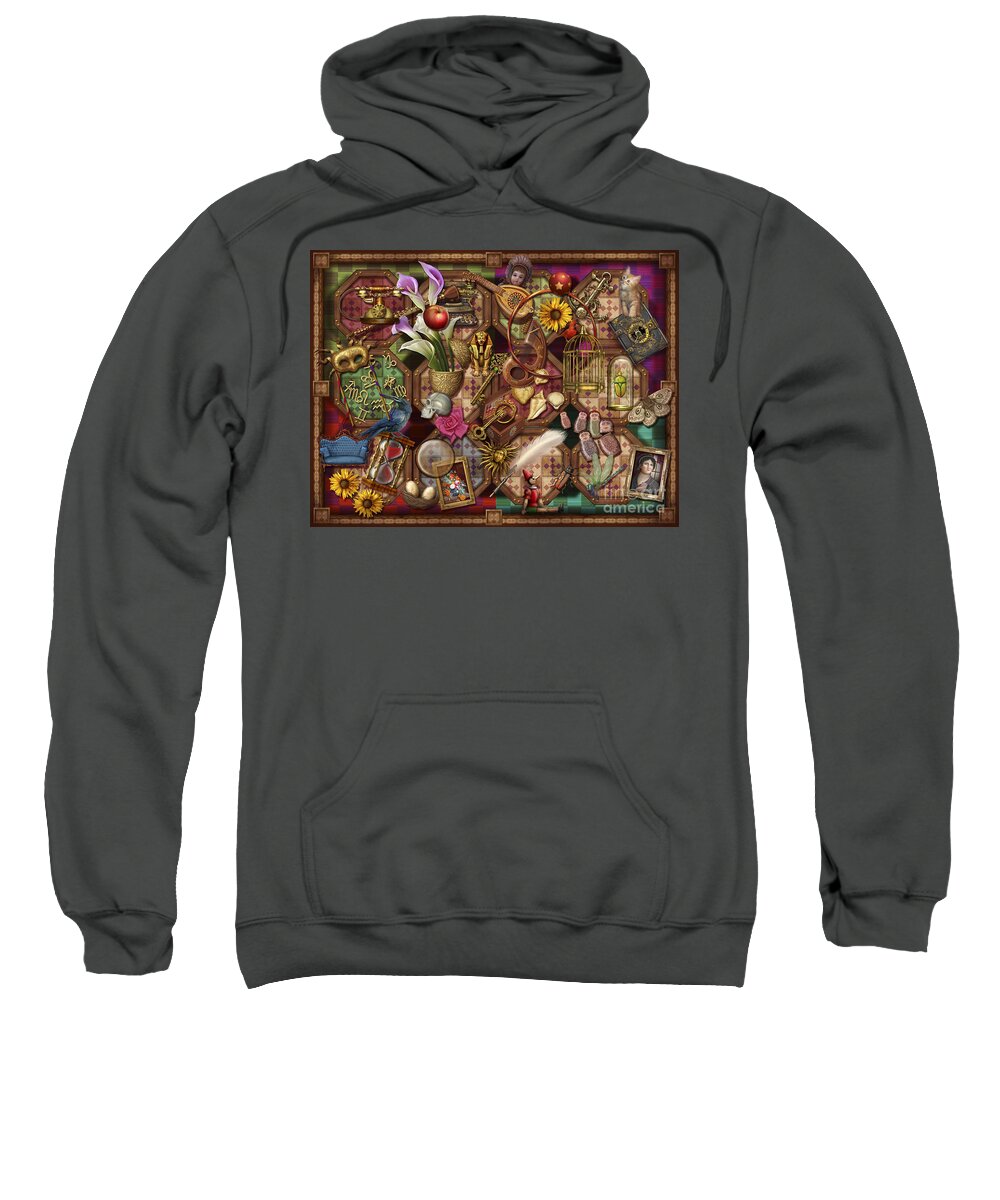 Toys Sweatshirt featuring the digital art The Collection by MGL Meiklejohn Graphics Licensing