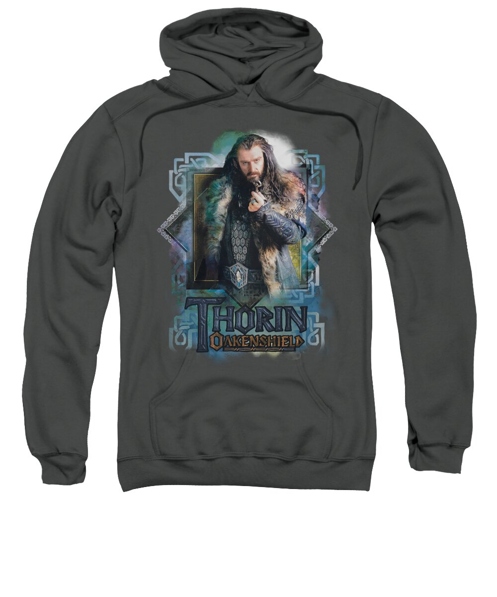 The Hobbit Sweatshirt featuring the digital art The Hobbit - Thorin Oakenshield by Brand A